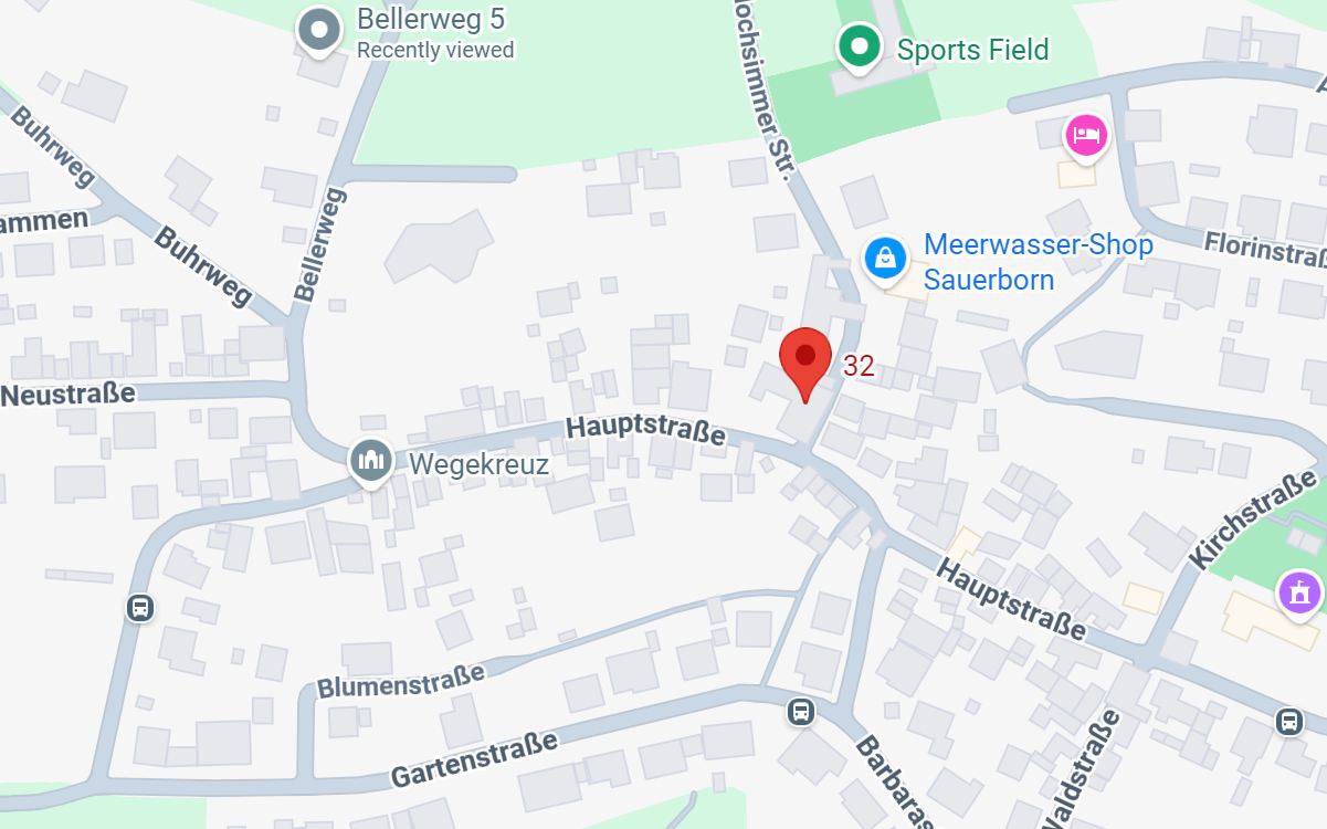 Lage: Hauptstraße 32, 56727 Sankt Johann – Kartenausschnitt